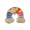 Alloy Rainbow Watch Band Studs MOBA-PW0001-73-1