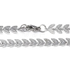 201 Stainless Steel Cobs Chain Necklace for Men Women NJEW-I122-07P-2
