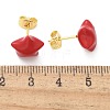 Brass Stud Earrings EJEW-F359-07G-3