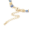 Golden Plated Brass Link Chain Anklets AJEW-AN00413-3