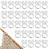 40Pcs Brass Linking Rings KK-HS0002-14A-1