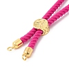 Twisted Nylon Cord Silder Bracelets DIY-B066-03G-22-2