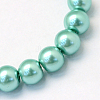 Baking Paint Glass Pearl Round Bead Strands X-HY-Q003-10mm-32-2