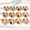 304 Stainless Steel Cuff Open Rings RJEW-F213-03G-1
