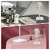Ear Shaped Line & Wood Earrings Display Stands ODIS-WH0061-66-5