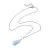 304 Stainless Steel Cable China Necklaces NJEW-JN04869-02-5