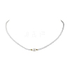 Glass Beads with Pearl Necklaces NJEW-JN04682-02-1