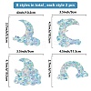 Waterproof PVC Colored Laser Stained Window Film Static Stickers DIY-WH0314-132-2
