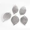 Electroplated Natural Leaf Big Pendants IFIN-Q119-02G-1
