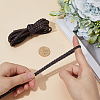 Flat PU Leather Braided Cord OCOR-WH0086-87B-04-3