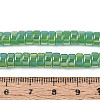 AB Color Plated Imitation Jade Glass Beads Strands GLAA-T026-3x6mm-J03-4