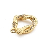 Brass Micro Pave Cubic Zirconia Pendants KK-M321-01B-G-2