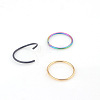 316L Stainless Steel Hoop Nose Rings WG46E6D-01-2