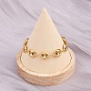 304 Stainless Steel Coffee Bean Link Chain Bracelets BJEW-D359-14A-G-4