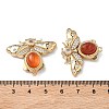 Brass Micro Pave Clear Cubic Zirconia Box Clasps KK-C075-43C-G-3