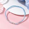 Glass Seed Bead & Natural White Jade Beads Bracelets for Women BJEW-MZ00311-01-1