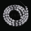 Transparent Glass Beads Strands GLAA-T028-14T-05-2
