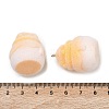 Flocking Opaque Resin Pendants RESI-F064-A17-3