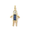 Brass Micro Pave Cubic Zirconia Pendants LS-ZIRC-I356-17G-A03-1