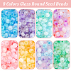 8 Bags 8 Colors Glass Round Seed Beads SEED-PH0001-93-2