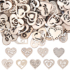 200Pcs Laser Cut Wood Shapes WOOD-SC0001-76-1
