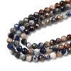 Natural Sodalite Beads Strands G-G189-D13-03-4