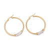 304 Stainless Steel Hoop Earrings EJEW-O096-12C-G-1