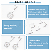Unicraftale 80Pcs 304 Stainless Steel Stud Earring Findings STAS-UN0044-98-5