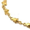 Star 304 Stainless Steel Link Chains Bracelets for Women BJEW-B059-01G-03-2