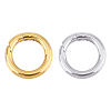 Unicraftale 2Pcs 2 Style Ion Plating(IP) 304 Stainless Steel Spring Gate Rings STAS-UN0033-62-1
