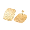 Ion Plating(IP) 304 Stainless Steel Stud Earrings for Women EJEW-P279-44G-2