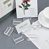 Acrylic Name Card Holder TACR-WH0001-09-7