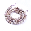 Round Natural Kunzite Beads Strands G-K068-28-6mm-5