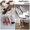 CRASPIRE 3 Pairs 3 Style Detachable Bowknot Polyester Ribbon Shoe Decoration AJEW-CP0005-60-6