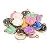 18Pcs 9 Colors Alloy Enamel Charms ENAM-YW0001-97-3