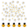 66Pcs 3 Styles Handmade Millefiori Glass Lampwork Beads & Lampwork Beads LAMP-PH0001-48-1