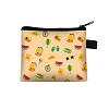 Watermelon Printed Polyester Coin Wallet Zipper Purse PW-WG10570-01-1