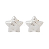 304 Stainless Steel Plastic Imitation Pearl Stud Earrings EJEW-R030-01G-03-4