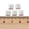 Brass Rhinestone Spacer Beads X1-RSB072-08S-2