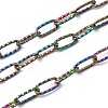 304 Stainless Steel Textured Paperclip Chains CHS-P029-01RC-1