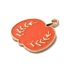Thanksgiving Day Golden Tone Alloy Enamel Pendants ENAM-M002-02L-G-2
