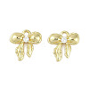 Rack Plating Brass Micro Pave Cubic Zirconia Charms KK-C082-04G-1