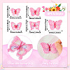 40Pcs 5 Style Polyester Computerized Embroidery Sew on Ornament Accessories DIY-TA0009-39-5