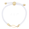 1pc Adjustable Nylon Cord Slider Bracelets for Women BJEW-LP0001-33O-G-1