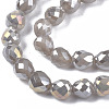Electroplate Glass Beads Strands EGLA-T008-15A-3