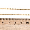 304 Stainless Steel Ball Chain Tassel Y Necklaces for Women NJEW-Z104-01G-4