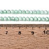 Anti-Tarnish Dyed Rondelle Glass Beads Strands LS-EGLA-T021-3mm-17-08-4