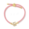 Adjustable Nylon Cord Bracelets X-BJEW-C096-01G-05-4