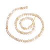 Natural Gold Rutilated Quartz Beads Strands G-C009-C04-3