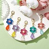 Flower Acrylic Pendant Decorations HJEW-JM01879-2